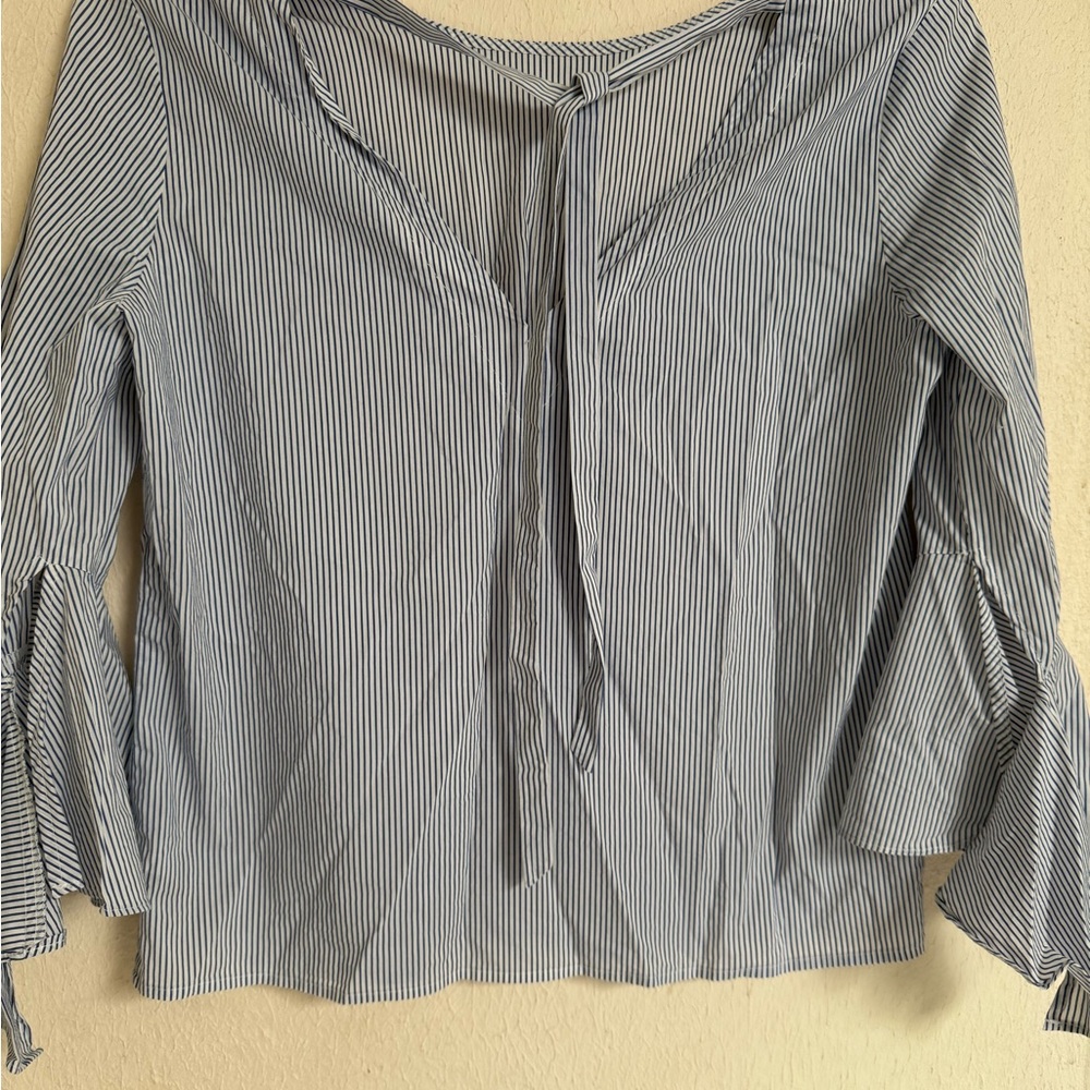 Striped Blue Women's Top